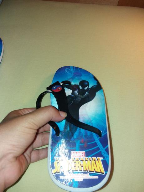 Žabky spidermann vel. 34 s měnícím se obrázkem, 34