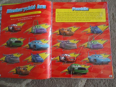 3 knížky cars,