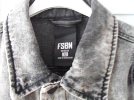 Šedá trhaná riflová bunda džíska, new yorker,s