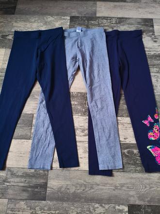 Legíny dívčí 3x vel.140-146, george,140