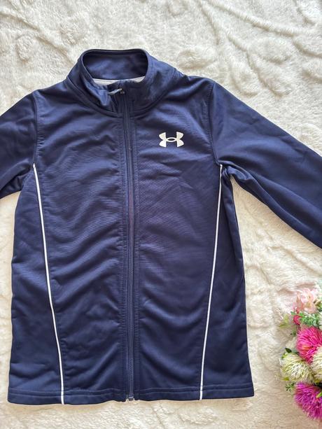 K8/ mikina funkční modrá - v.6/7 let, under armour,122