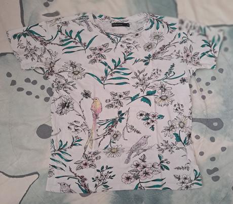 Tričko s květy, house,xs