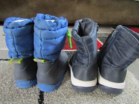 2 x zimní boty- sněhule pro kluka vel.22, 22