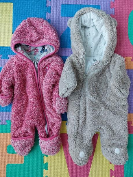 2 fleecové overálky, f&f,56