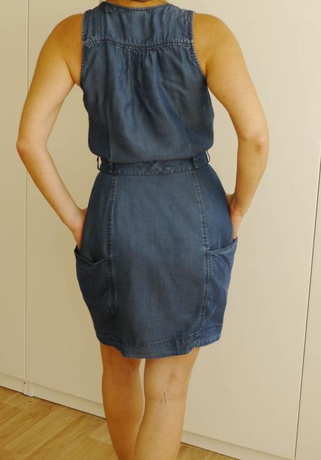 Dzinove zavinovaci saty vel. 34 h&m, h&m,xs