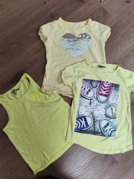 Trička 3x - vel. 134/140, 134