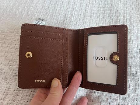 Nová kožená hnědá peněženka zn. fossil, fossil