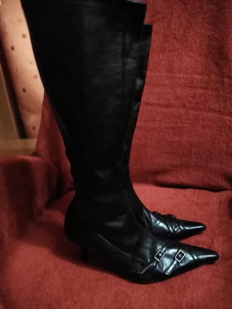Kozačky kožené, 38