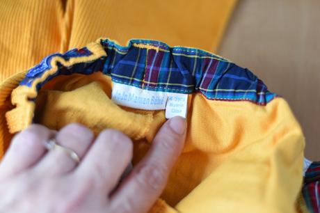 Kalhoty manšestrové vel. 4 - 5 let, 110