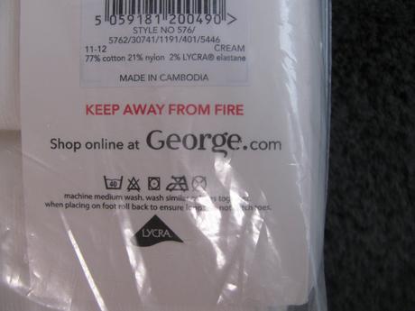 Bílé bavlněné dívčí punčocháče, george,152