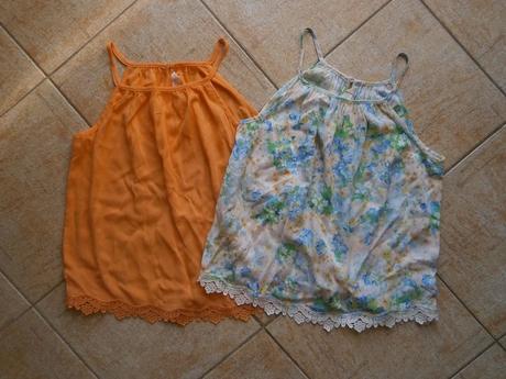 2x letní tunika, h&m,152