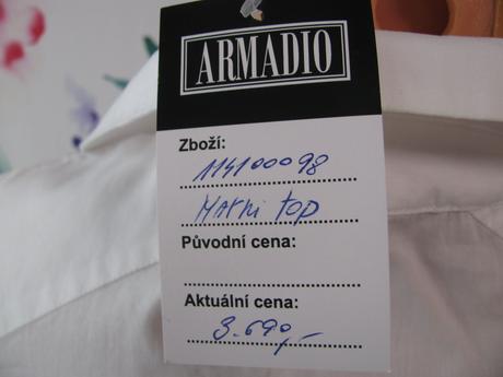 Dámská bílá plátěná halenka armadio, 40