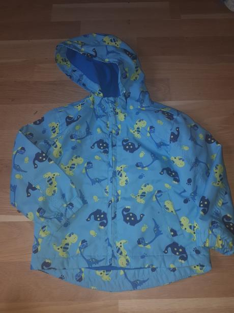 Jarní,  podzimní bunda s dinosaury, st. bernard,86