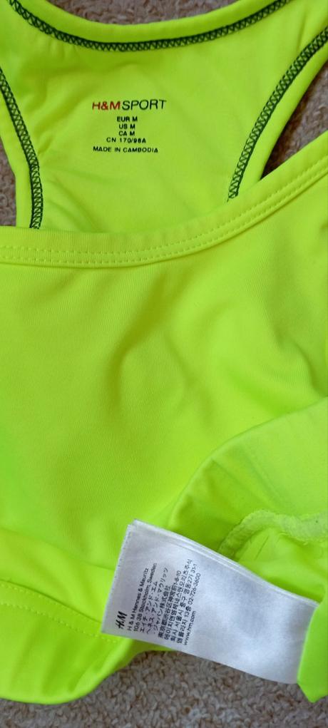Neon sport podprsenka zn."h&m" vel."m", h&m,m
