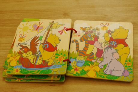 6 drevenych stranek - kniha - medvidek pu,