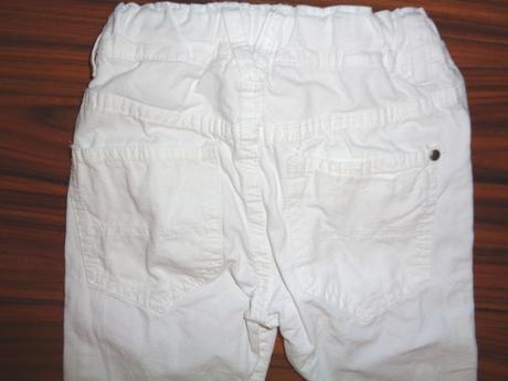 Luxusní bílé kalhoty - skinny, h&m,98