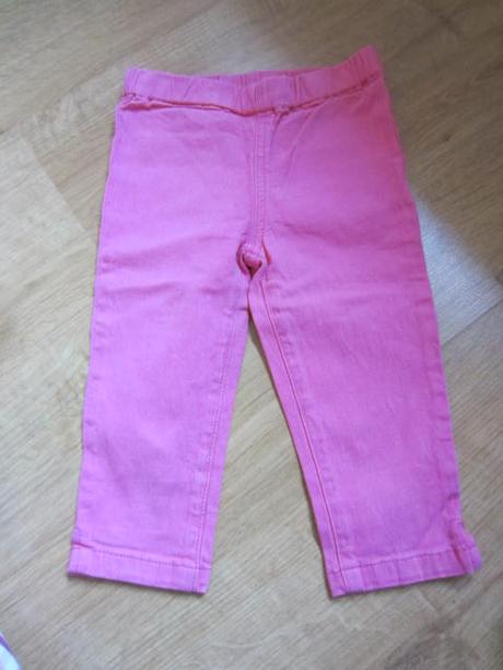 Neon džínové legíny, kraťasy, 116