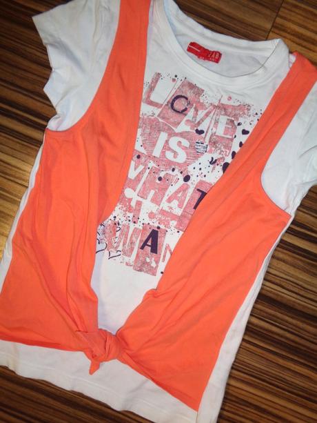 Luxusní bílomeruňkové tričko na zavazování, 152