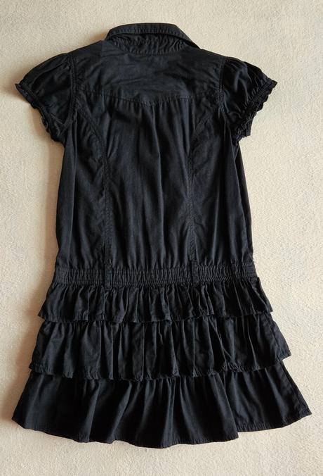 Dívčí černé šaty, šatičky, vel.152, 152