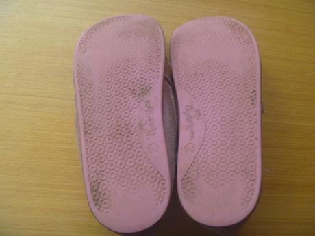 Růžové barefoot kotníčkové boty s kytičkami v. 32, tipsietoes,32