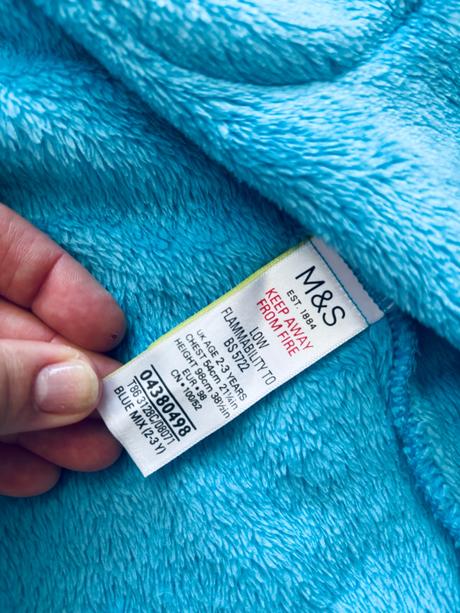 Ob/ župan coral flece chlupatý - v.2/3 roky, marks & spencer,98