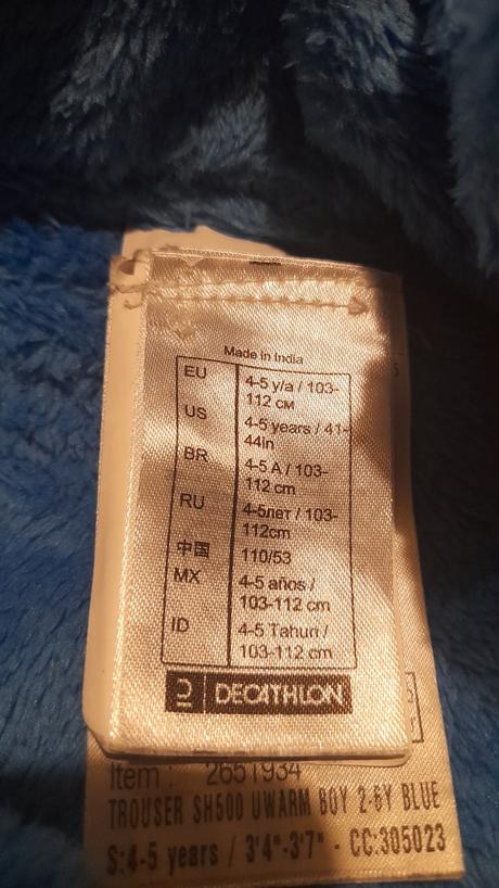 Oteplováky, quechua,104