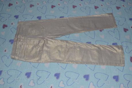 Zlaté elastické džíny, rifle, džegíny, vel. 116, h&m,116