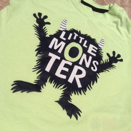 Neon tričko ,,malá monster příšerka", primark,68