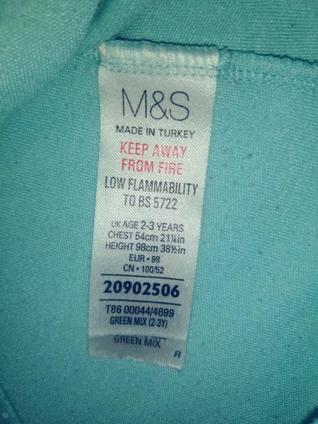 Dívčí noční košile m&s, 98