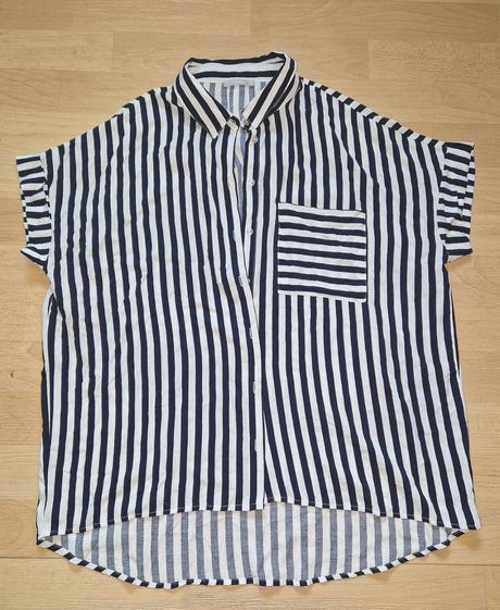 Košile černobílé pruhy fisherfield, 38