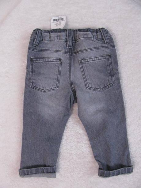 Frajerské šedé trhané džíny next unisex, next,74