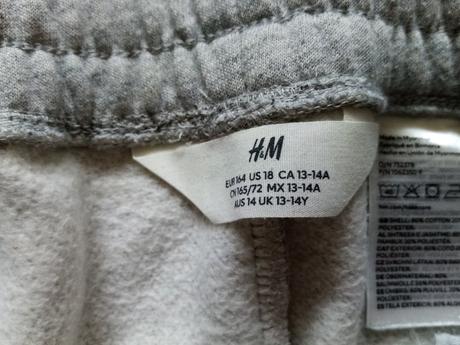 Tepláky, h&m,164