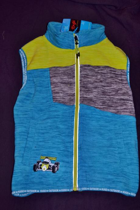 Fleece vesta kugo,na zip,104-128, kugo,104 / 110 / 116 / 122 / 128