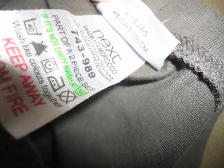 Supr 7/8 legíny next, vel. 6 let (116), next,116