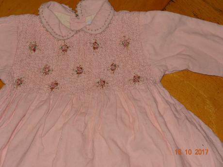 Dívčí šaty s límečkem a květy, jacadi,80