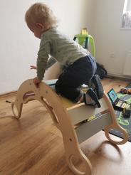 ELIS DESIGN Montessori duhová houpačka 5in1