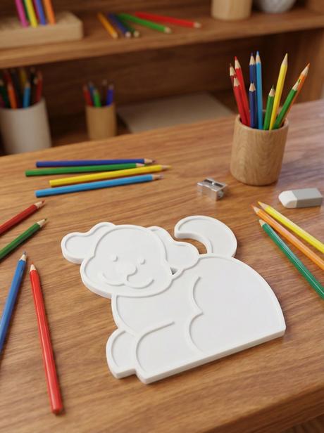 3d omalovánka "pes",