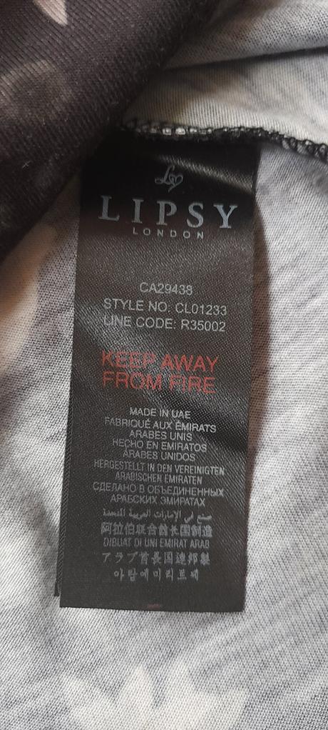 Lipsy květované šaty s dlouhými rukávy, lipsy london,42