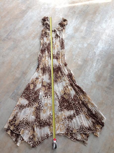 Dlouhé šaty bandolera vel.36 s květy luxus nemačka, bandolera,s