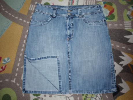 H.i.s sukně-sukýnka džínová-riflová vel.l., l