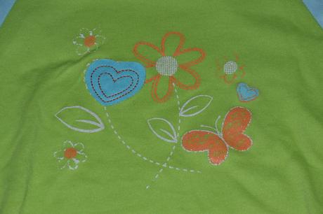 Zelené tričko s obrázkem, dlouhý rukáv, 128