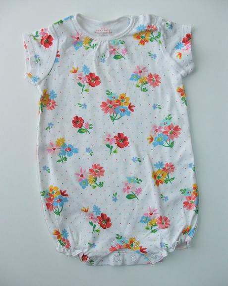 P599 dívčí květovaný letní overal vel. 68, next,68