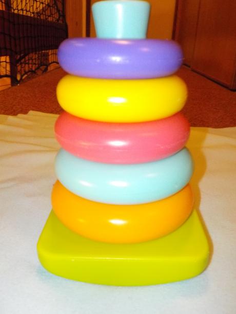 Teddies baby stojánek s kruhy,