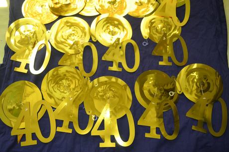 20 ks závěsných ozdob na narozeniny, věk 40 nebo 4, 