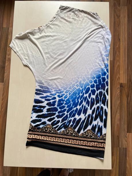 Minišaty/top hodiny a řetězy, vel 1 cca s/m, tatu, s