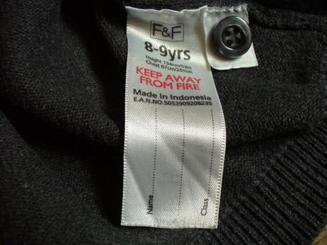 Tmavě šedý svetřík vel. 134 zn. f&f, f&f,134