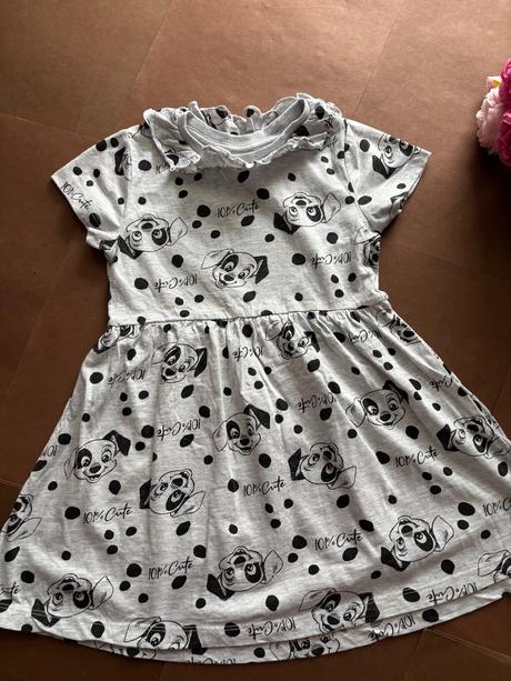 Ob/ šaty 101 dalmatin šedé - v.2/3 roky, disney,98