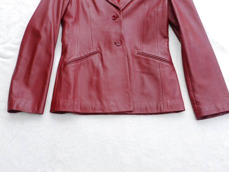 Cervene kozene sako, mango,38