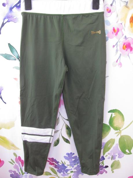 Elastické tmavě zelené 7/8 legíny usa pro, usa pro,158