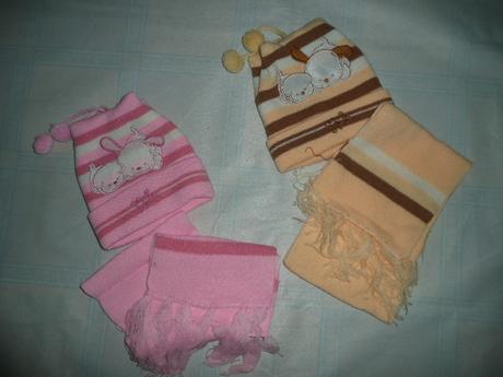 Čepice + šála vel 1-3 roky, 80 / 86 / 92